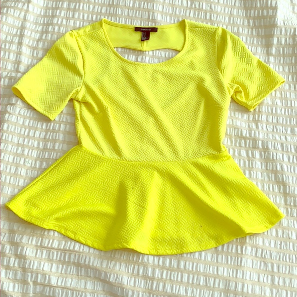 Cute bright yellow blouse